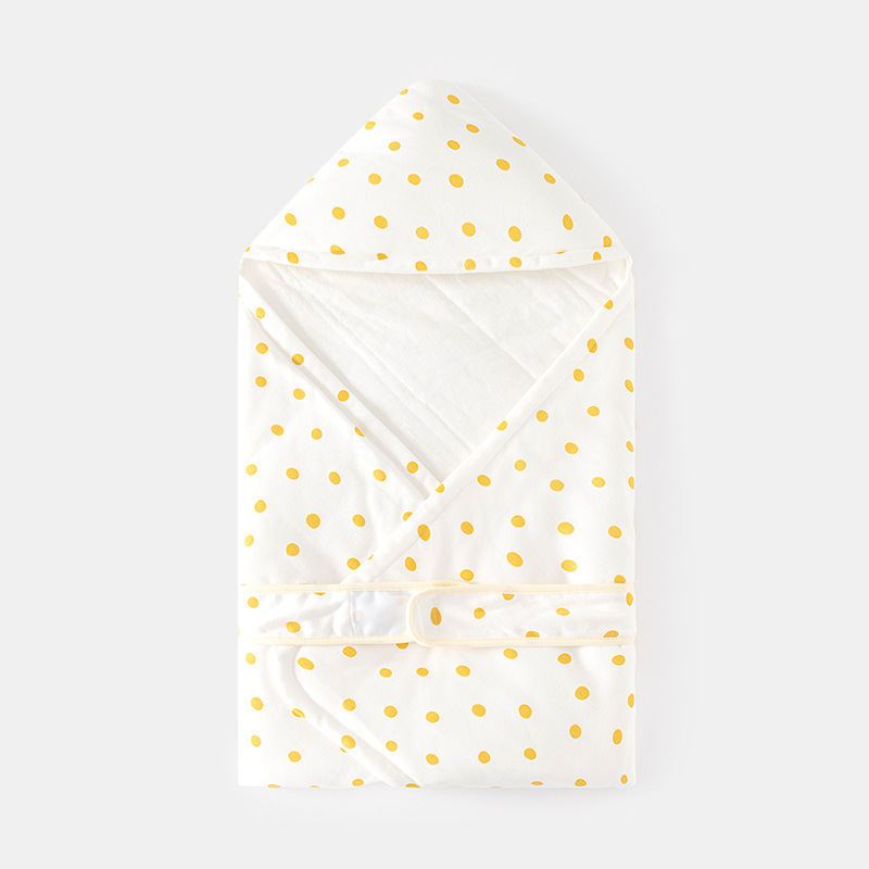 옐로우 퀼팅 도트 퀼트 90*90cm