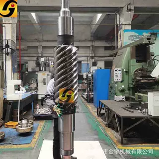 非标定制多头圆弧齿蜗杆长度4.8米金宇制作