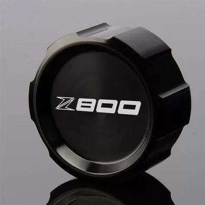 Suitable for Kawasaki Z800 2013-2017 Aluminum Alloy Modified Rear Brake Oil Reservoir Cap and Pump Cover Accessories (Brake fluid) - standard-black