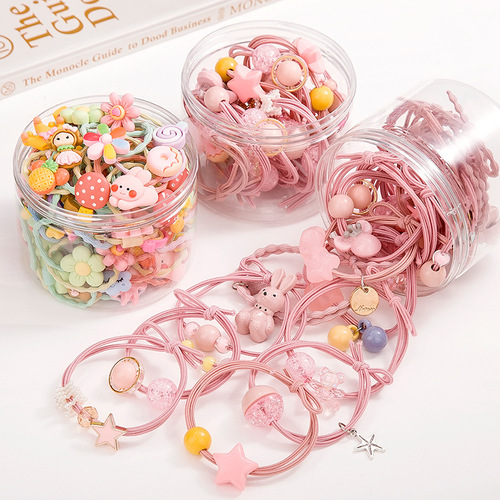 Children's rubber band does not hurt hair, girl's headband, Korean baby hair accessories, little girl's hair tie, high elastic hair band