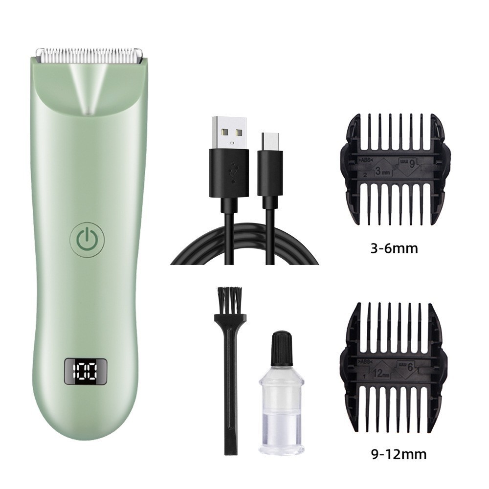 Nuevo recortador de vello corporal transfronterizo recortador privado con pantalla digital LCD inteligente