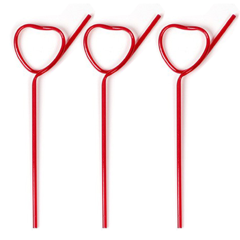 Cruz-frontera Crazy paja cristal forma desechable plástico paja PET bar cóctel diversión Decoración del partido