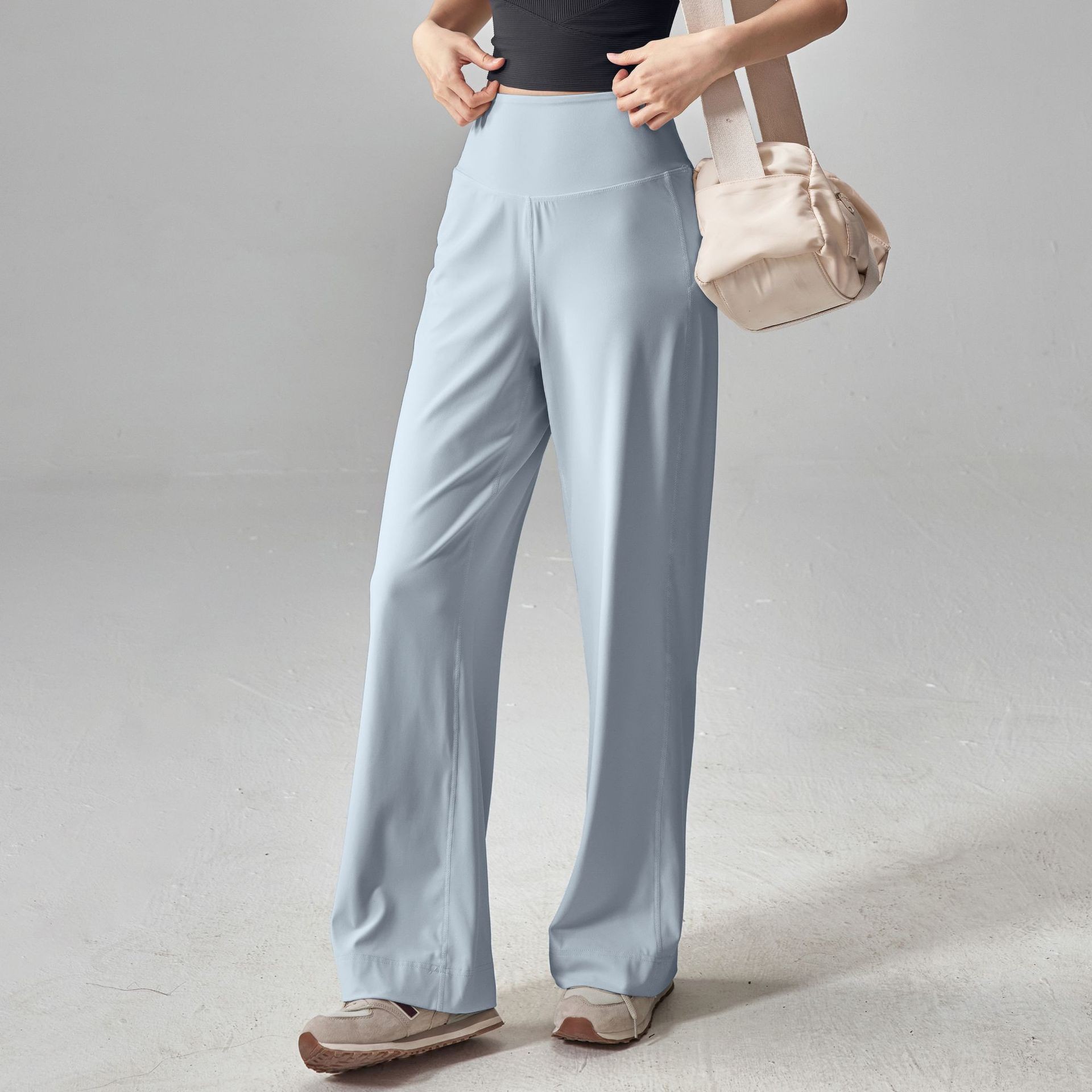 Pantalones de cintura alta transfronterizos, pantalones de piernas largas, pantalones de entrenamiento al aire libre, pantalones de entrenamiento de yoga
