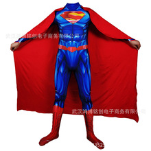 正1義聯盟肌肉超人加披風Cosplay萬聖節兒童服裝 Superman套裝