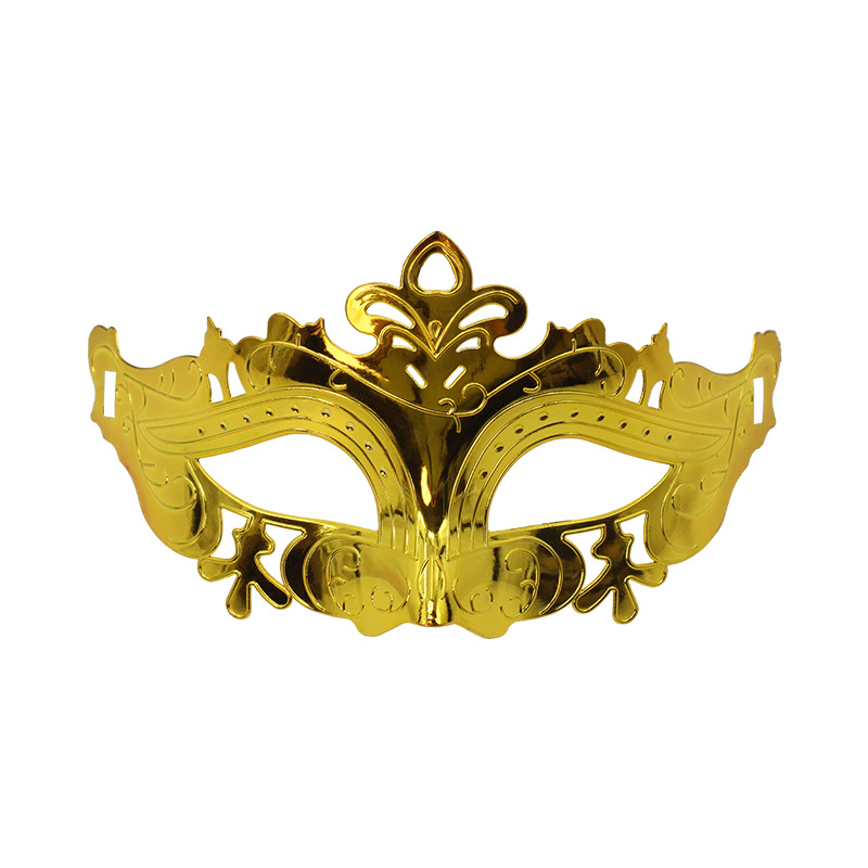 Venta caliente transfronteriza galvanoplastia calada Carnaval de Halloween multicolor de media cara Los hombres admiten máscara de fiesta máscara de bar