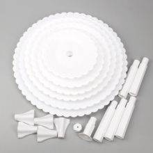 三四层婚庆蛋糕盘架子多层生日蛋糕塑料展示架甜品台聚会点心架