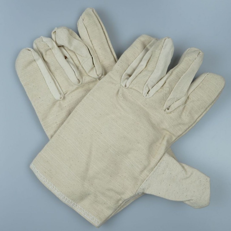 安富利双层耐磨布手套舒适透气手指灵活劳保工地车间专用手套