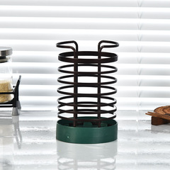 Kitchen chopstick holder, wall-mounted iron craft multi-functional draining and storage rack, chopstick tableware fork and knife draining rack