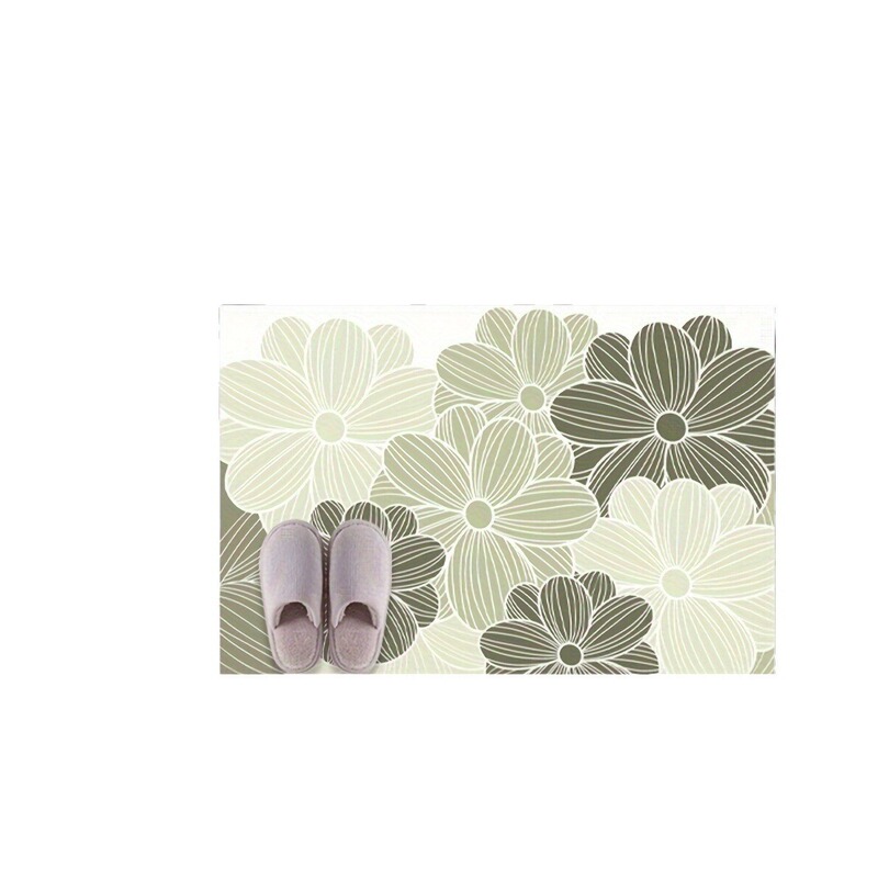シルクの輪のマットの小さい清新な花は家に入って玄関の入り口を敷いて泥をこすります。|undefined