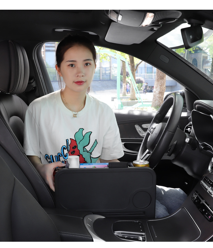 Car steering wheel dining table multifunctional car water cup beverage rack car tablet computer bracket car small table