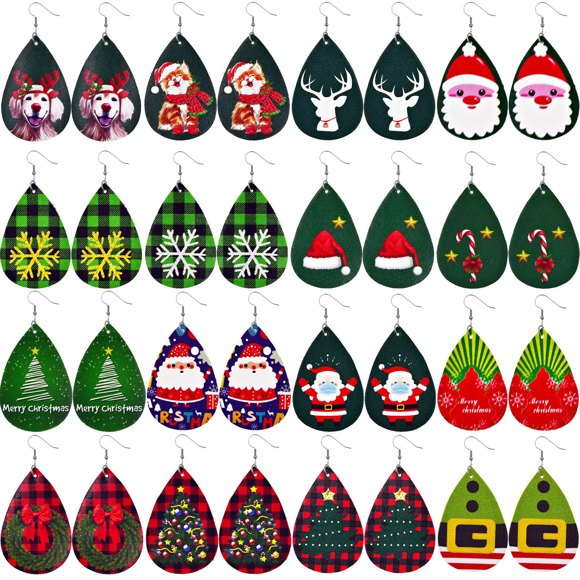 Christmas creative earrings