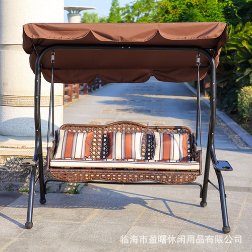 Outdoor Swing Balcony Swing Hanging Chair Glider Swing Adult Indoor Outdoor Double Iced Coffee Swing For Two