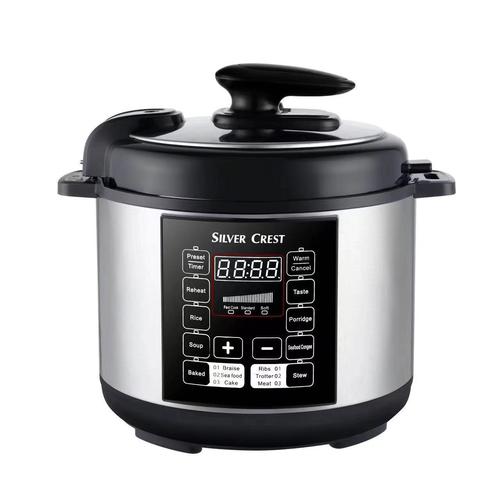 6L SILVER CREST Electric Pressure Cooker with Large Capacity for Cross-Border Shipping