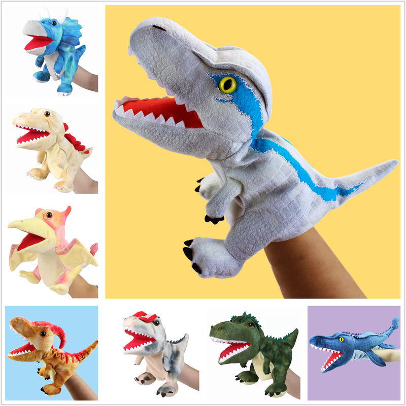 Plush Toy Mouth Dinosaur Hand Puppet Kindergarten Performance Props Tyrannosaurus Rex Doll Parent-Child Interaction Children's Day Gift Plush Toy Mouth Dinosaur Hand Puppet Kindergarten Performance Props Tyrannosaurus Rex Doll Parent-Child Interaction Children's Day Gift