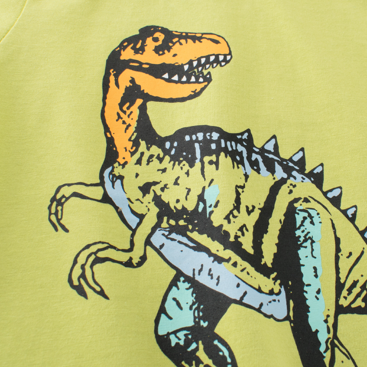 27kids camiseta de manga corta para niños verano nuevo estilo ropa de bebé para niños top de dinosaurio de dibujos animados cabello de una pieza