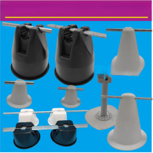 金属面车厂防水卷材屋面塑料防雷墩水泥墩避雷支墩避雷支架避雷墩