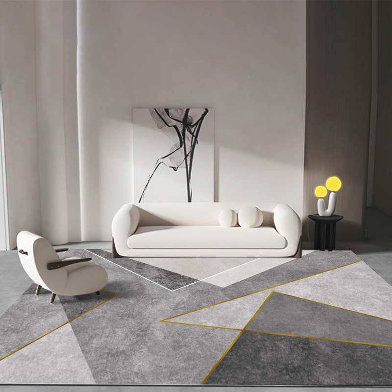 Alfombra de sala de estar 2023 nueva mesa de centro manta sofá desechable dormitorio cama de lujo ligero de alta gama hogar tapete Tianjin