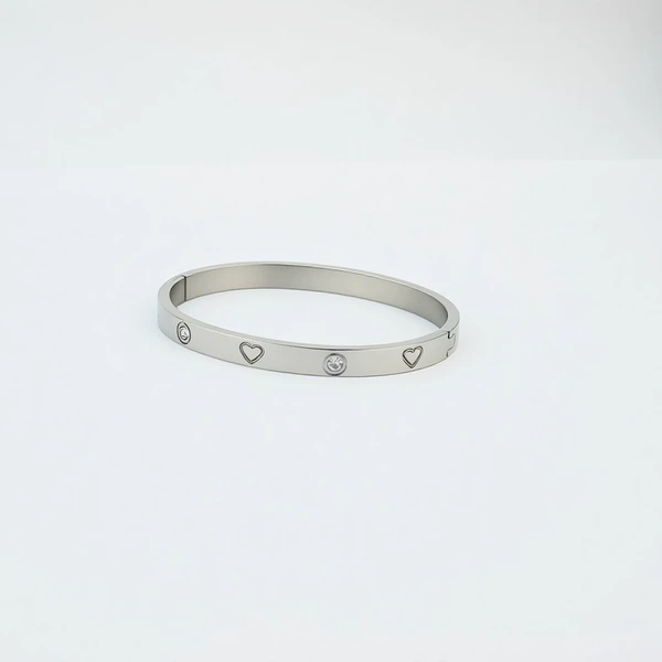 Love diamond bracelet in steel color