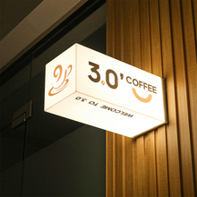 招牌门头亚克力灯箱广告牌展示牌通体发光门牌户外壁挂挂墙式厂家