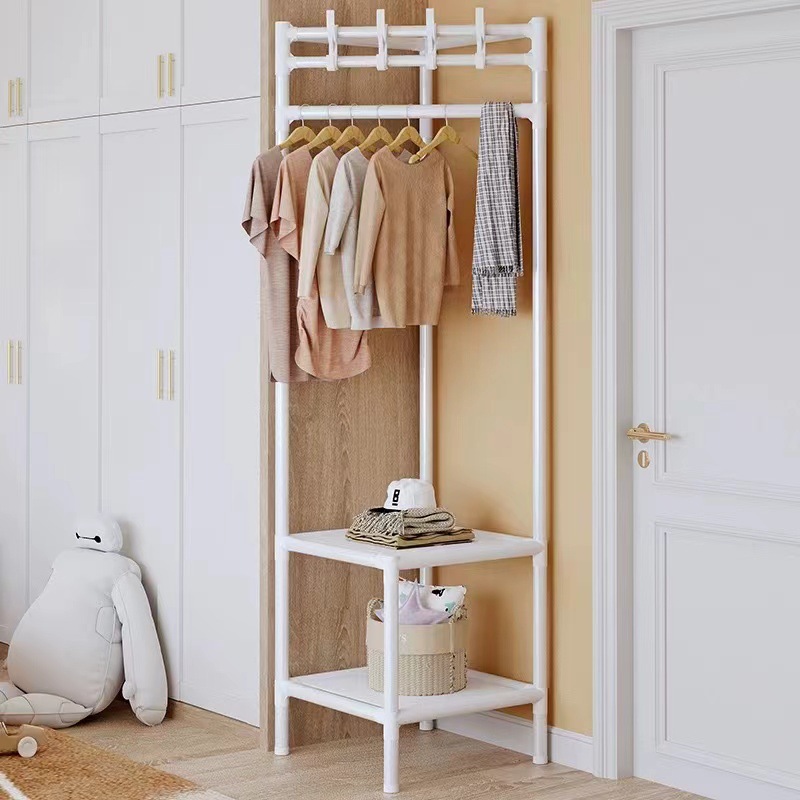 Perchero simple Perchero de esquina Dormitorio de almacenamiento de piso Rejilla de secado de esquina Perchero doméstico interior al por mayor