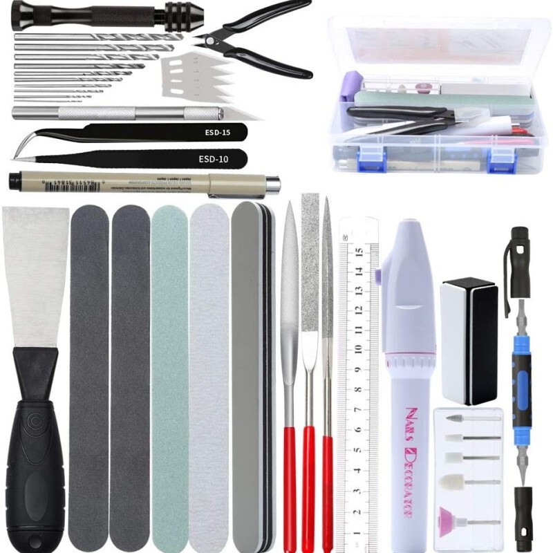 42-in-1 Professional Modeling Tool Kit Basic Tools Suitable for Gundam Model Building Maintenance and Fixing Set