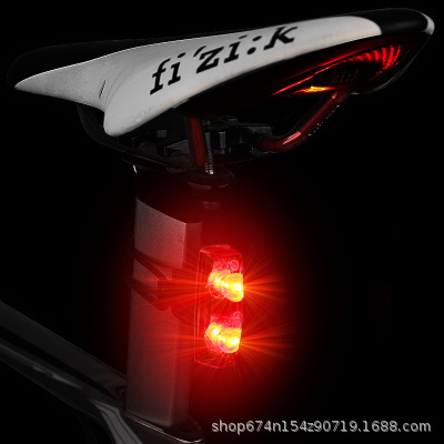 Luz trasera de inducción magnética bicicleta inducción autogenerada luz trasera de carga libre impermeable conducción nocturna luz de advertencia de seguridad