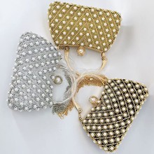 跨境新款晚宴包女士手提包复古珍珠宴会手拿包礼服晚装包女包批发