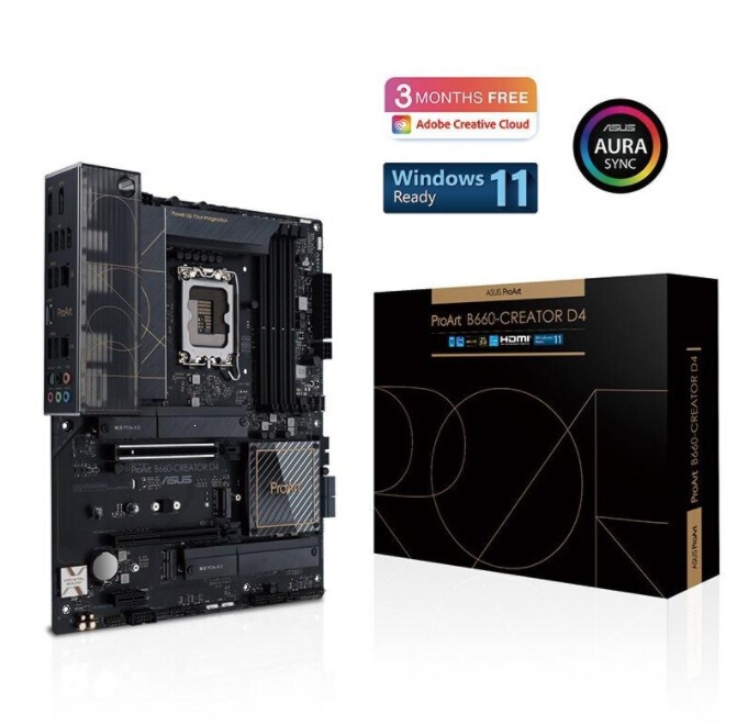 Suitable for Asus Proart B660-Creator D4 Desktop Ddr4 Motherboard in Stock Suitable for Asus Proart B660-Creator D4 Desktop Ddr4 Motherboard in Stock