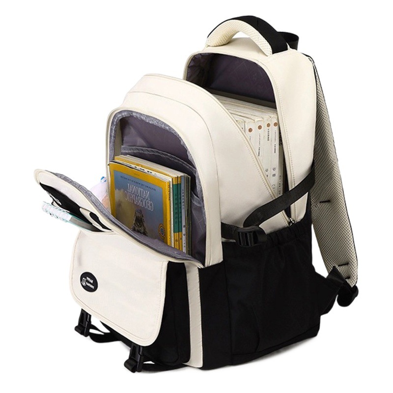 JLD nuevo estudiante de secundaria schoolbag chica simple de alta calidad ins schoolbag estudiante de escuela secundaria de gran capacidad mochila chica