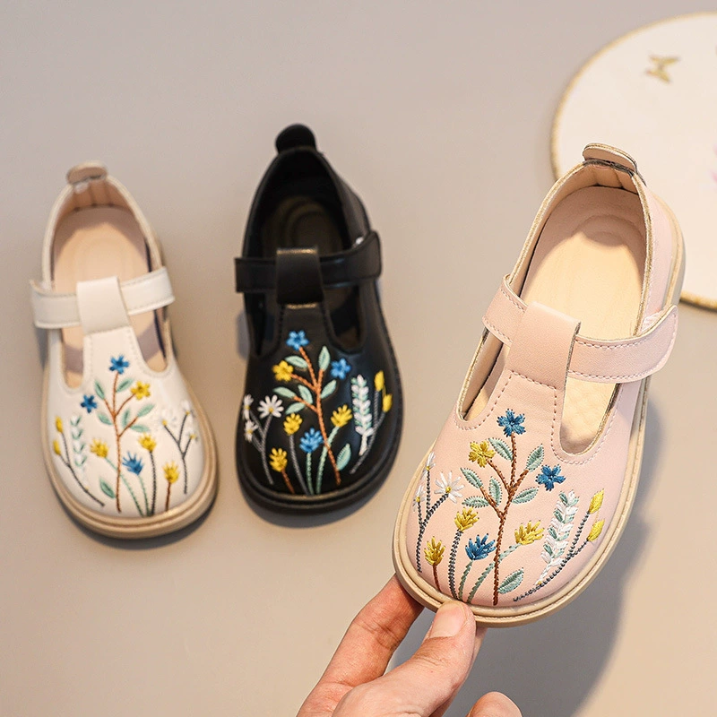 Hanfu обувь для девочек древний стиль детские вышитые туфли