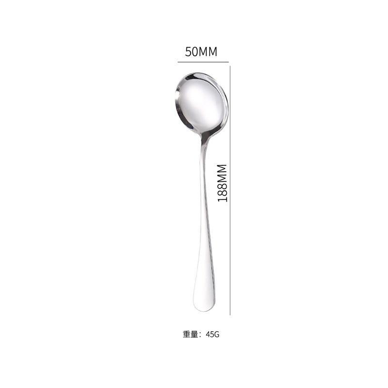 1010光柄食器ステンレススプーンコーヒースプーンフルーツフォークホテル用品ラウンドスプーンステーキナイフフォーク子供スプーン|undefined
