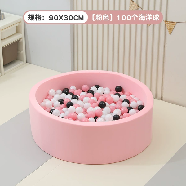 Fuchsia ball pool, marine sponge carpet