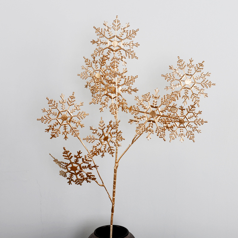 3叉雪花,高68.叶径11.5