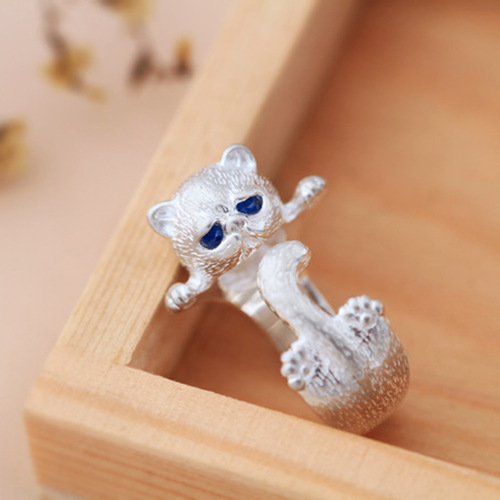 Wish e-commerce specializes in wholesale of new cat rings, Japanese cute and fashionable women's open rings and jewelry.