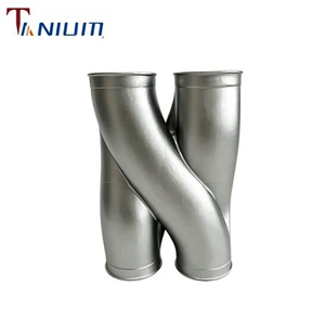 Paslanmayan Polad Z Formalı Dörd Yollu Qaz Borusu 63/70/76mm