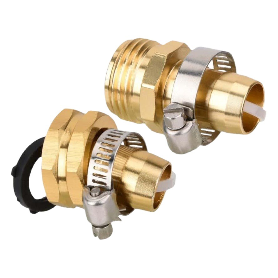 Estilo americano 5 puntos Jardín de tubería de agua de reparación de metal conector traje accesorios de manguera de riego transfronteriza en Stock lote mixto