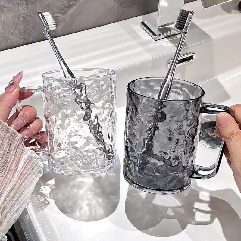 Wash Cup suit transparent household couple Glacier pattern student dormitory mouthwash Cup Tooth Cup suit transparent simple