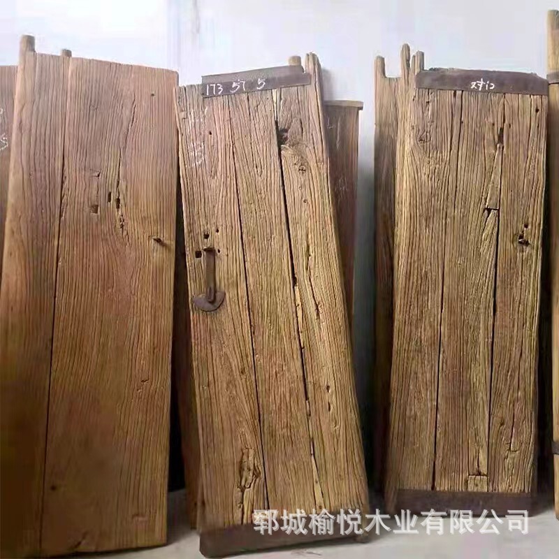 Old Elm Door Panel, Old Wooden Board, Large Board, Retro Nostalgic Stair Step Tea Table, Tea Table, Bar Table, Bookshelf, Elm Door