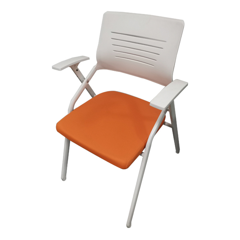 Silla de entrenamiento plegable simple moderna con tablero de escritura Silla de entrenamiento de sala de conferencias con tablero de mesa silla de oficina de malla image 9