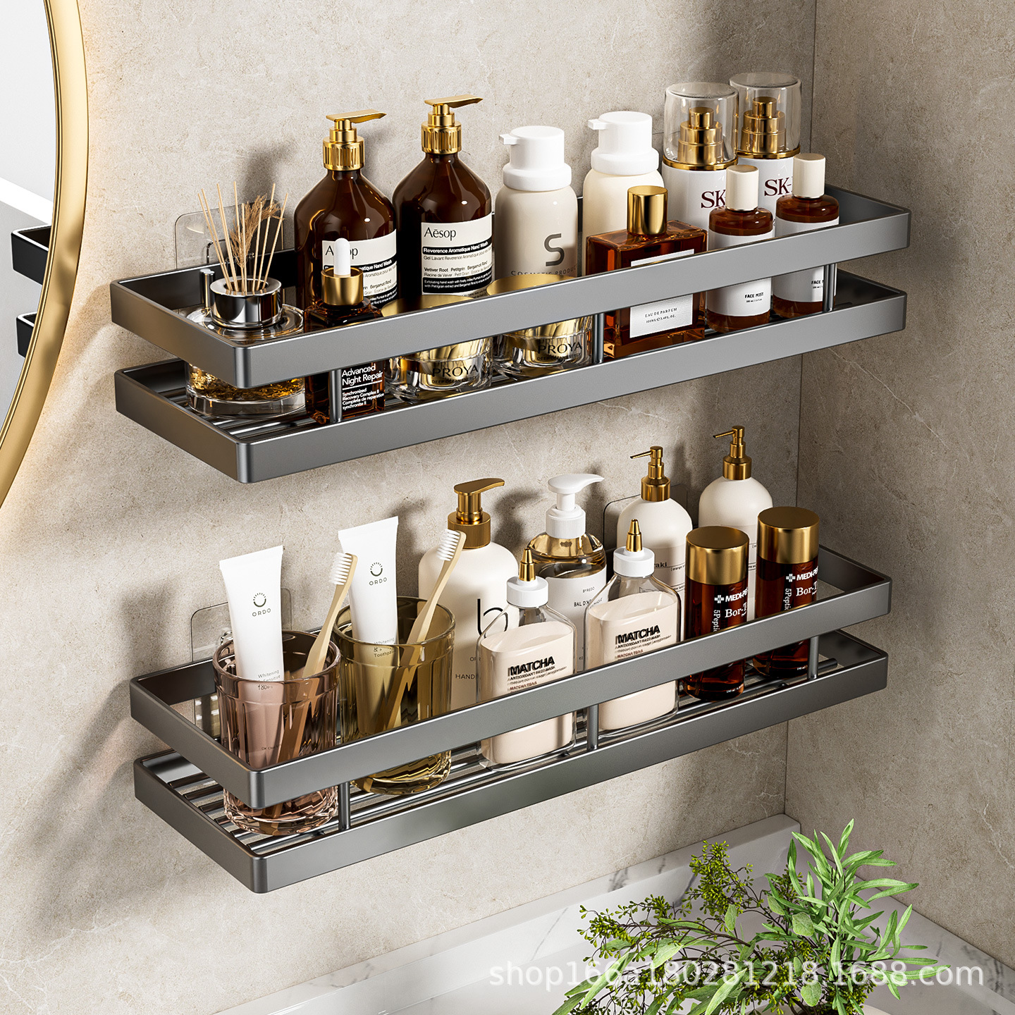 Cross-Border Bathroom Shelf Toilet Storage Rack Punch-Free Toilet Toilet Removable Washbasin Storage Rack