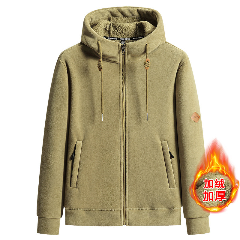 Invierno australiano fleece hombres y mujeres abrigo al aire libre engrosado cálido suéter con capucha polar fleece vivir al por mayor