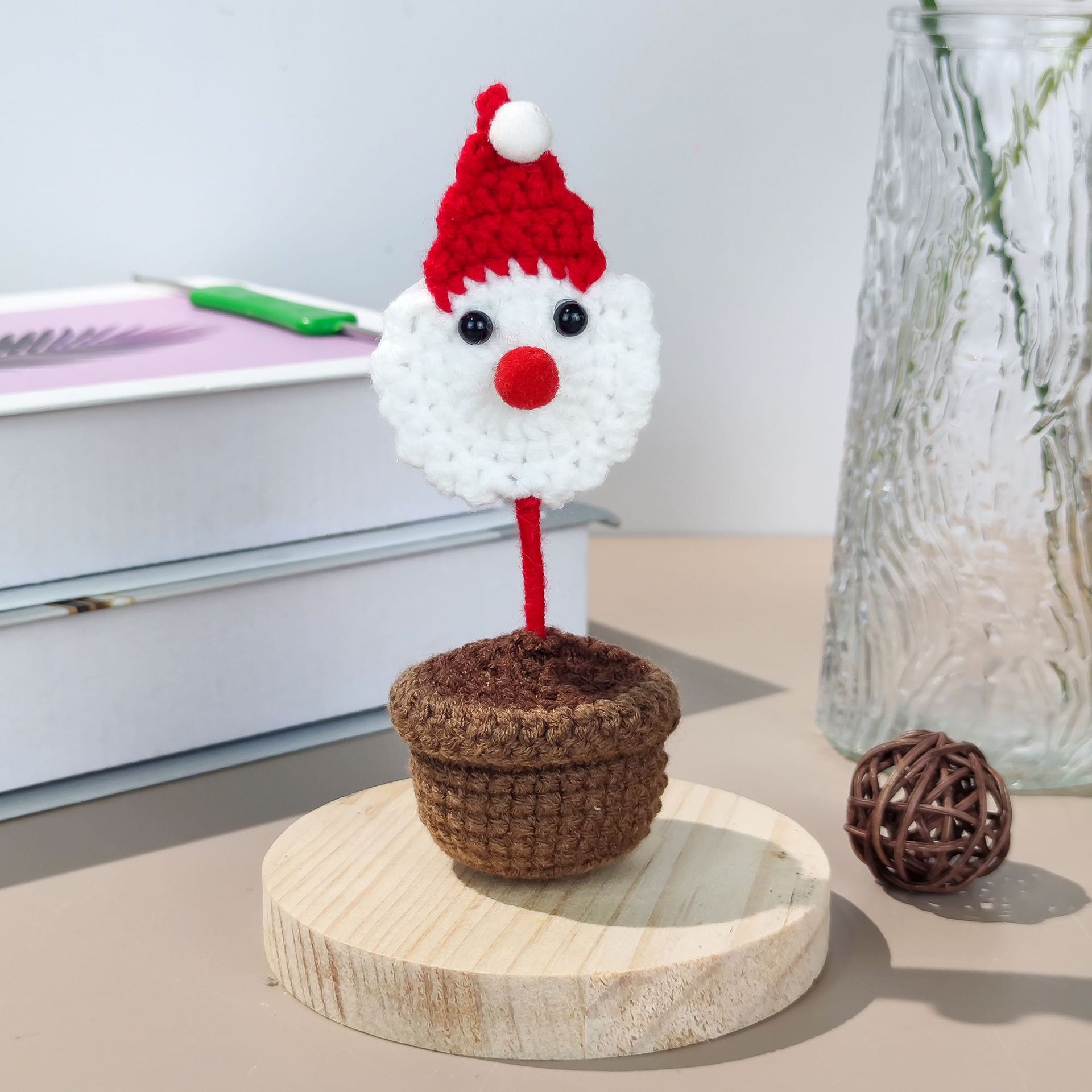 [완성된 작은 화분] 산타클로스 스타일 1