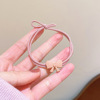 Hair rope with bow, base hair accessory, ponytail, case, wide color palette, wholesale, simple and elegant design