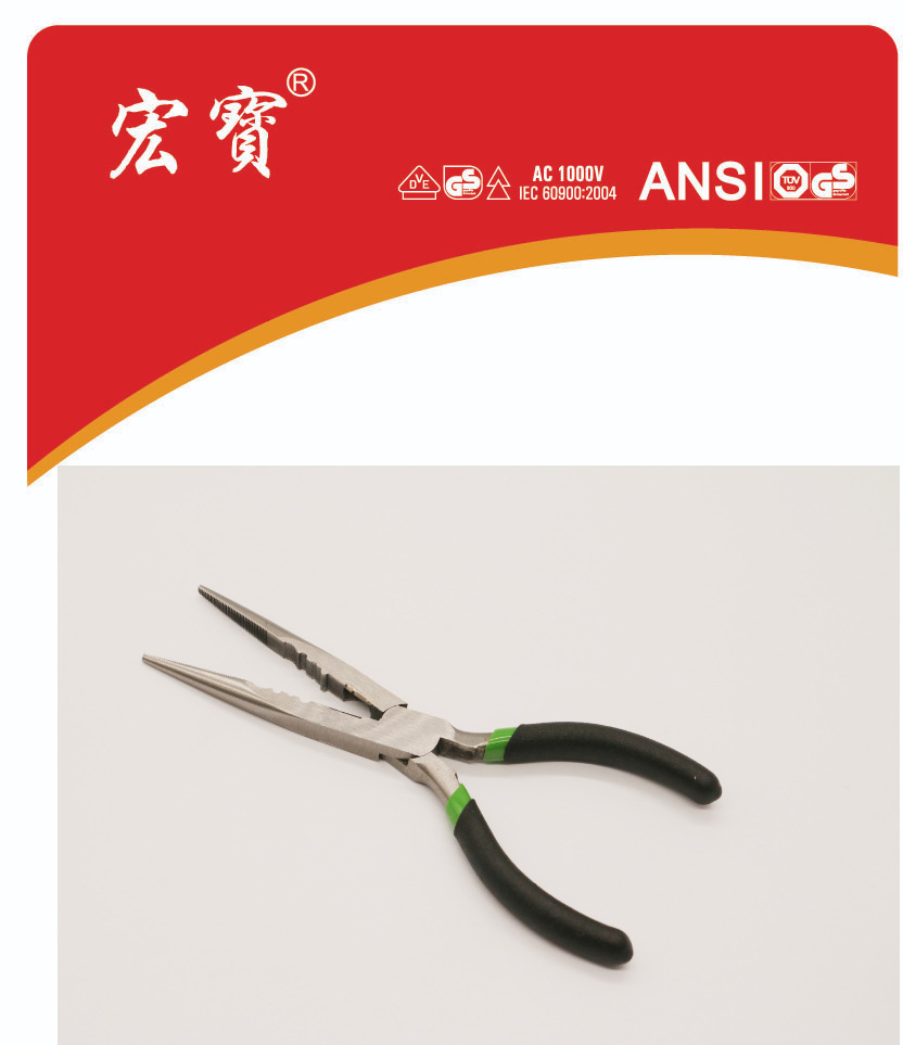 6寸多功能 省力快捷 有牙长嘴钳剥线钳尖嘴钓鱼钳 厂家直销