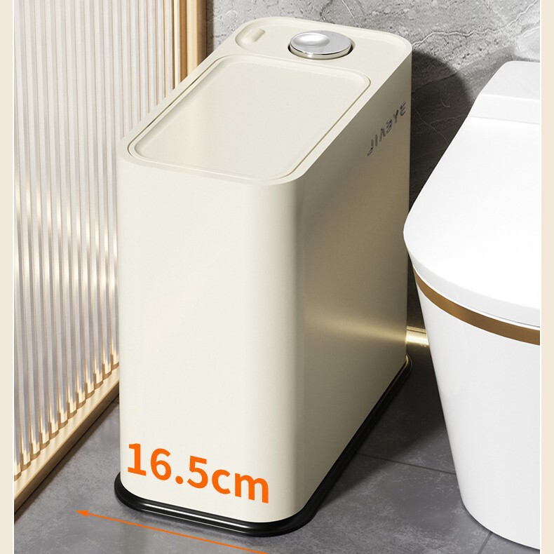 New model covered trash can for home use in bathroom, toilet, living room, with lid and press mechanism, dedicated for kitchen waste and paper waste storage New model covered trash can for home use in bathroom, toilet, living room, with lid and press mechanism, dedicated for kitchen waste and paper waste storage