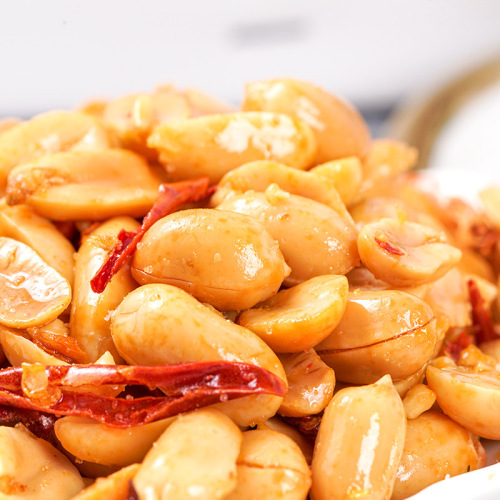 Drinking Friends Peanuts 500 Cans Spicy Salt and Pepper Flavor Appetizer Wholesale Spicy Fried Peanut Snacks