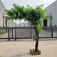 模擬フィカスツリー、模擬大型植物、ホテルショッピングモールの結婚式の小道具、願いの木、風景の木、窓の装飾