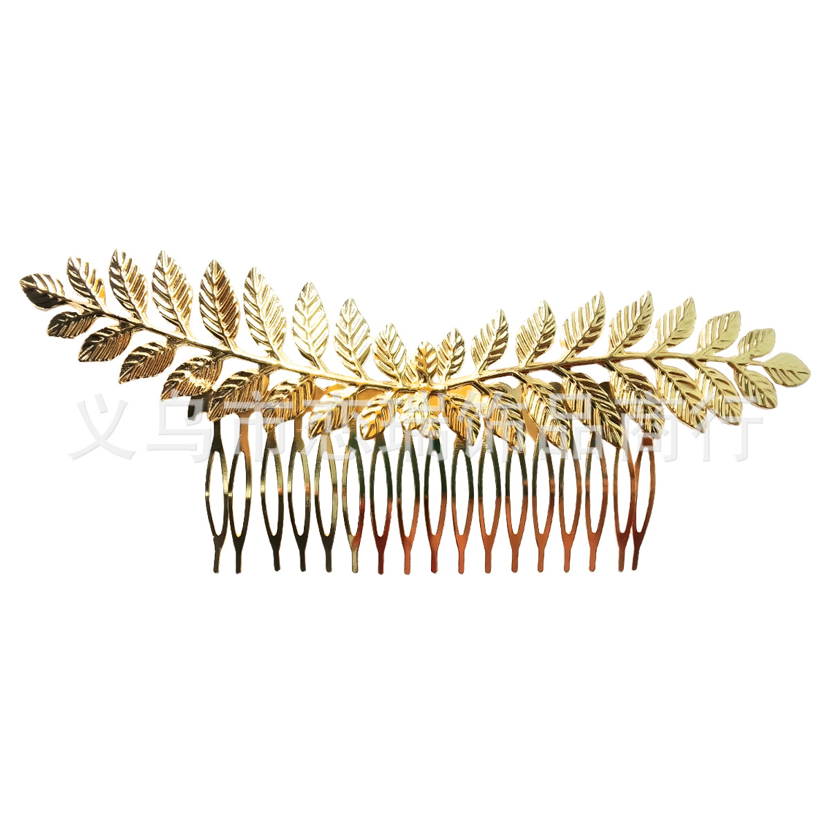 Doble Leaf Hair Comb Dorado