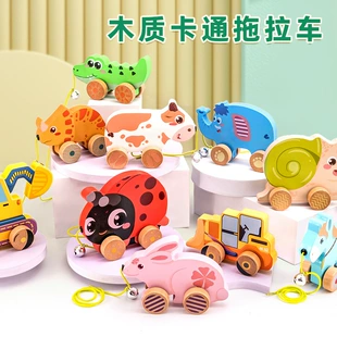 Деревянная игрушка-каталка для детей 1–3 лет