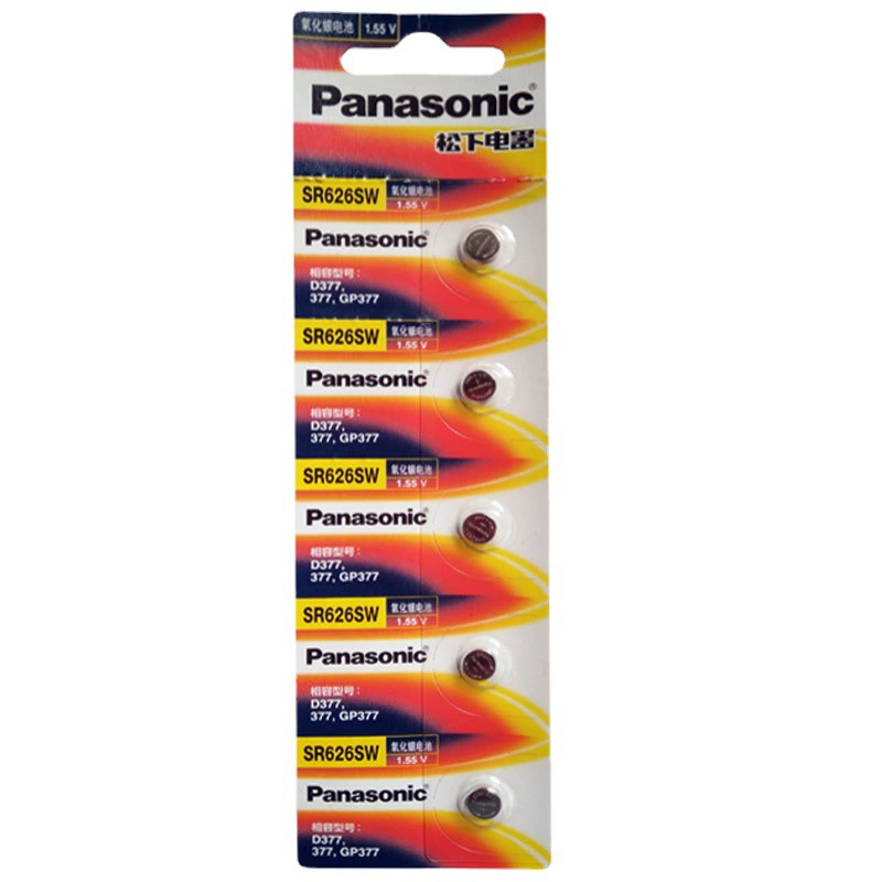 Японский импорт Panasonic серебряпидий SR626SW 377a 364 621 527 616 кнопочная батарейка для часов